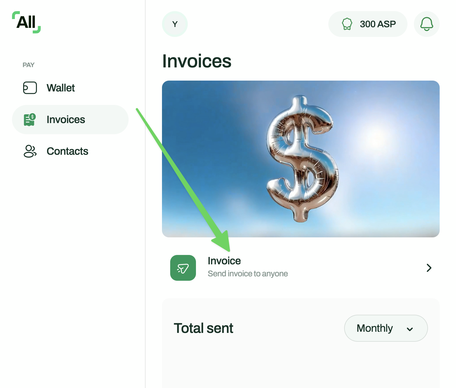 Allscale recipient form prefilled with Tutti billing email